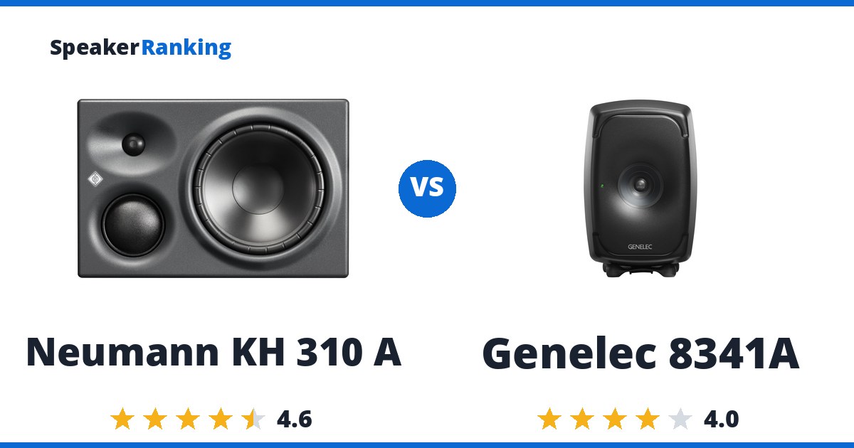 Neumann KH 310 A vs Genelec 8341A