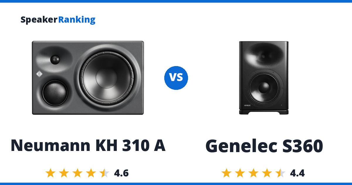 Neumann KH 310 A vs Genelec S360