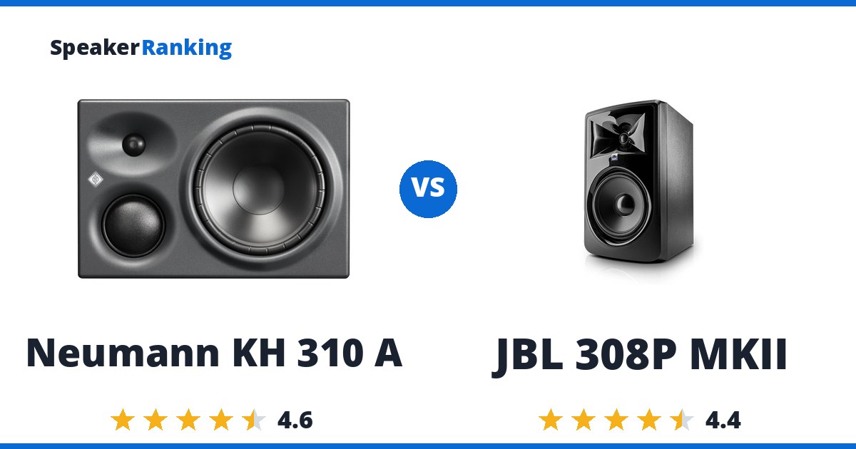 Neumann KH 310 A vs JBL 308P MKII