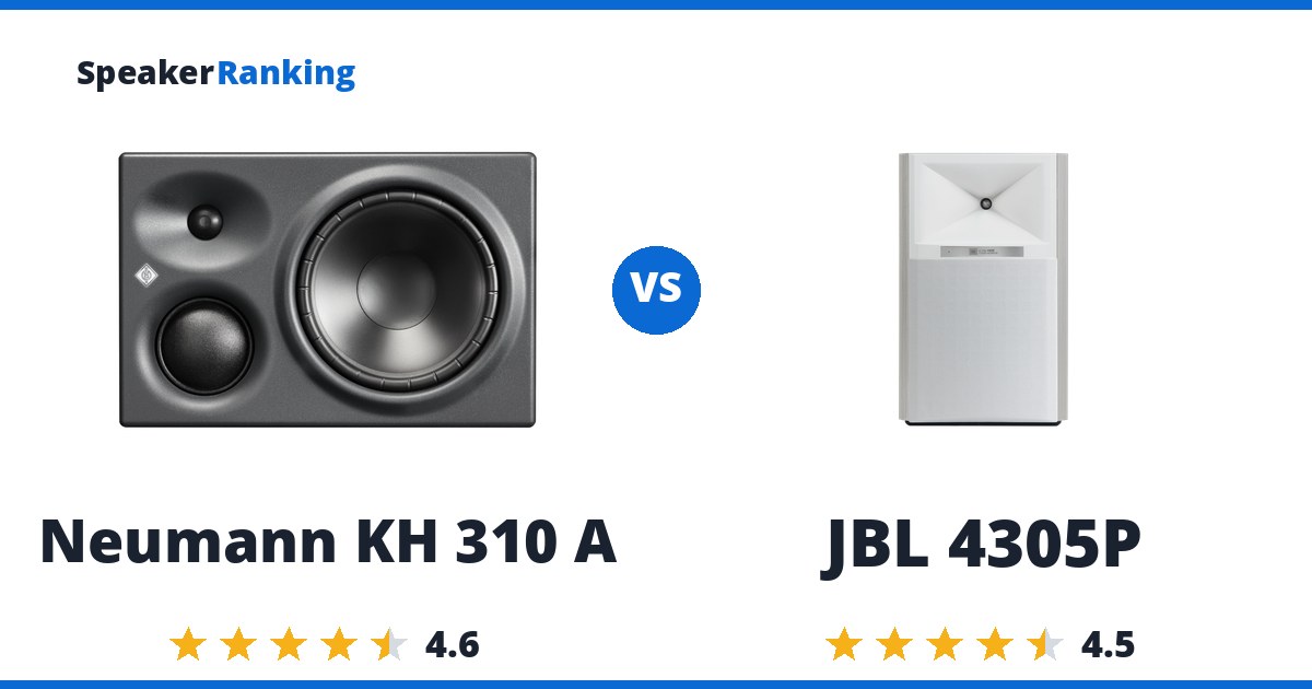 Neumann KH 310 A vs JBL 4305P