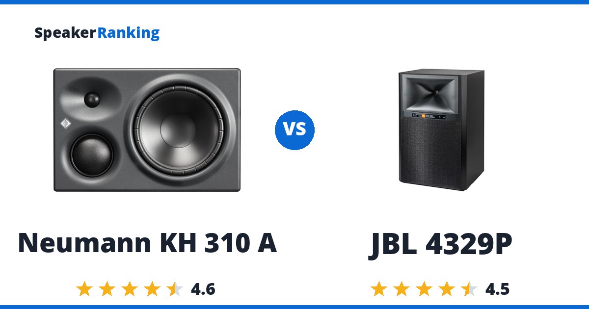 Neumann KH 310 A vs JBL 4329P