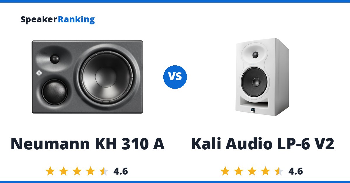 Neumann KH 310 A vs Kali Audio LP-6 V2