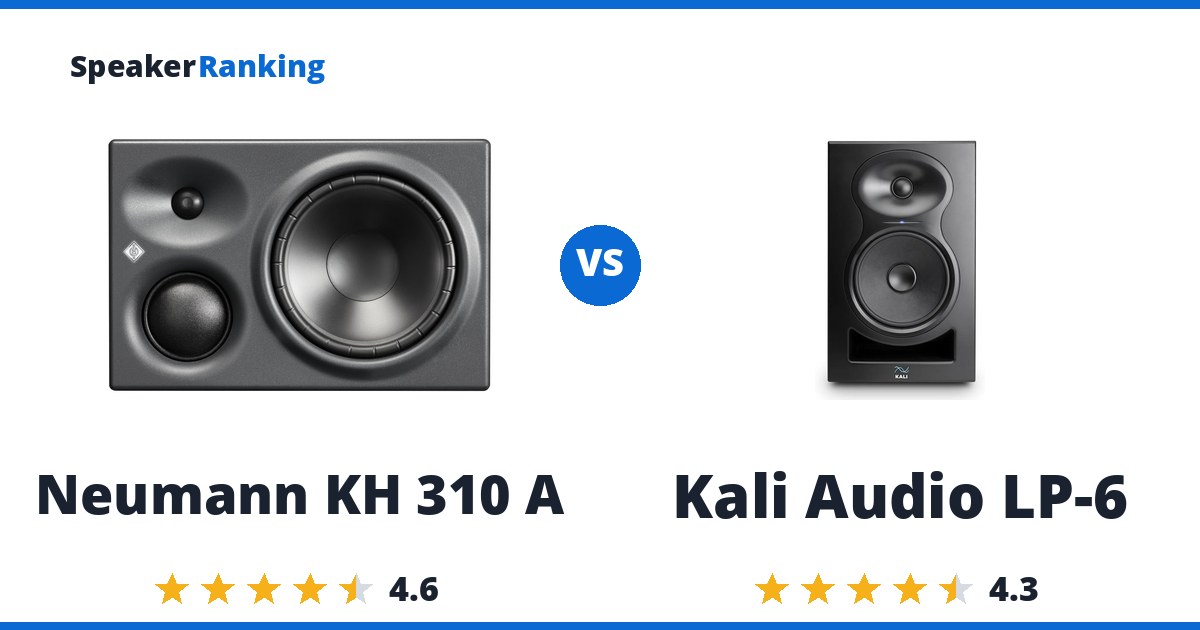 Neumann KH 310 A vs Kali Audio LP-6