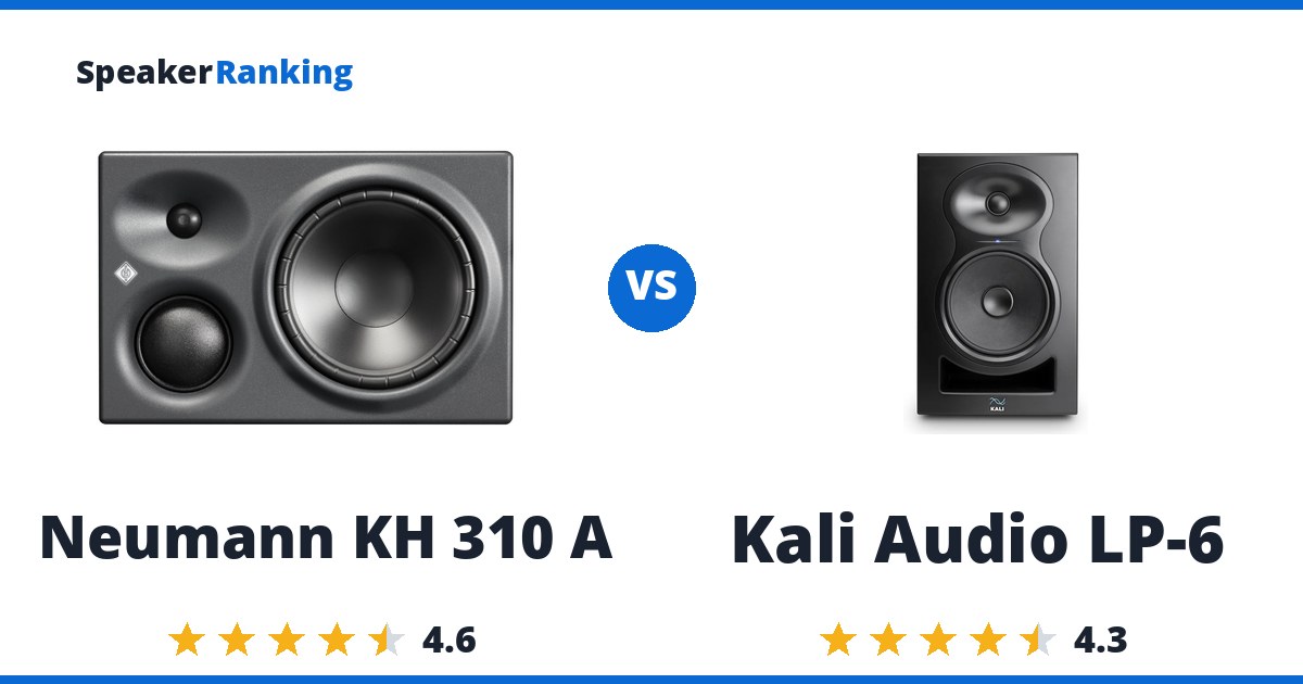 Neumann KH 310 A vs Kali Audio LP-6