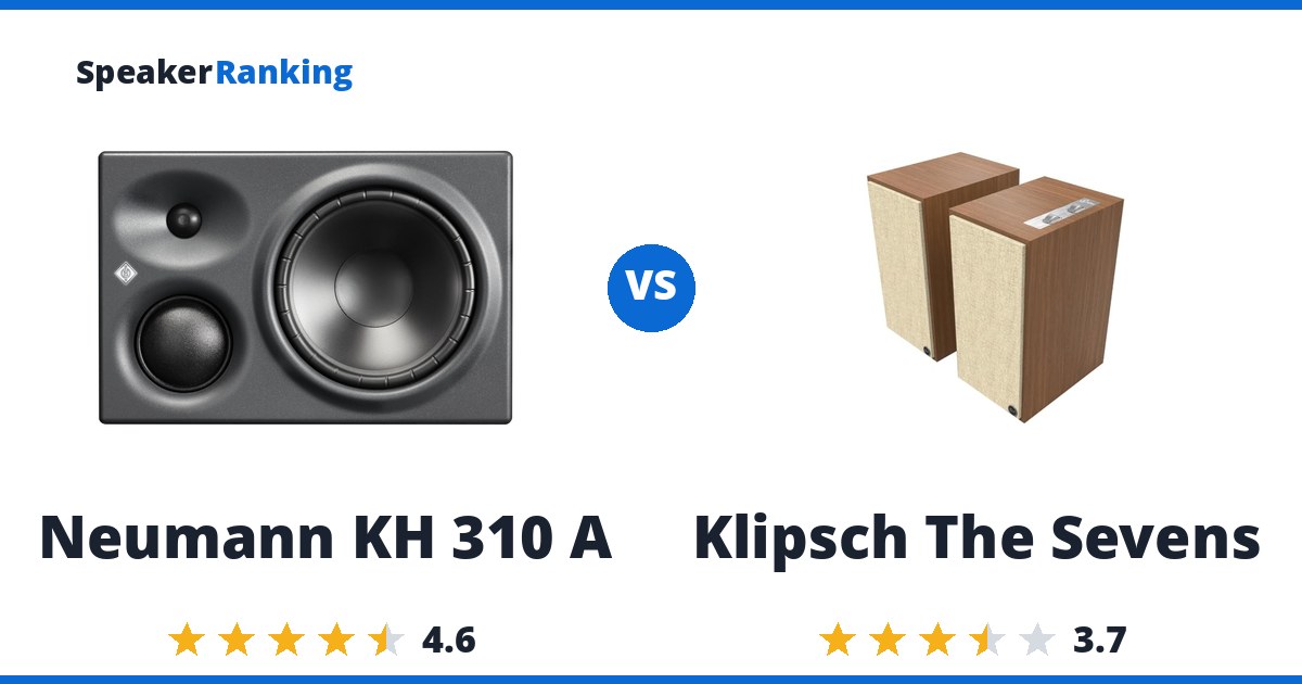 Neumann KH 310 A vs Klipsch The Sevens