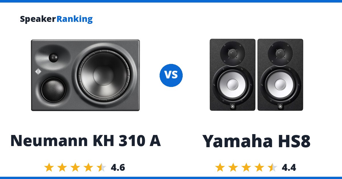 Neumann KH 310 A vs Yamaha HS8