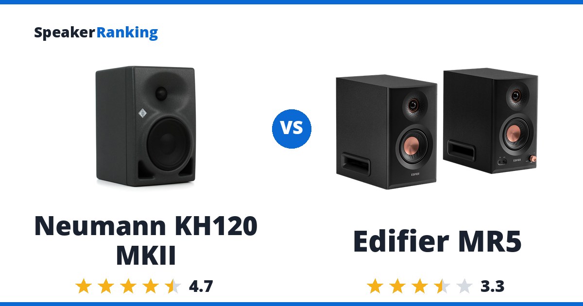 Neumann KH120 MKII vs Edifier MR5