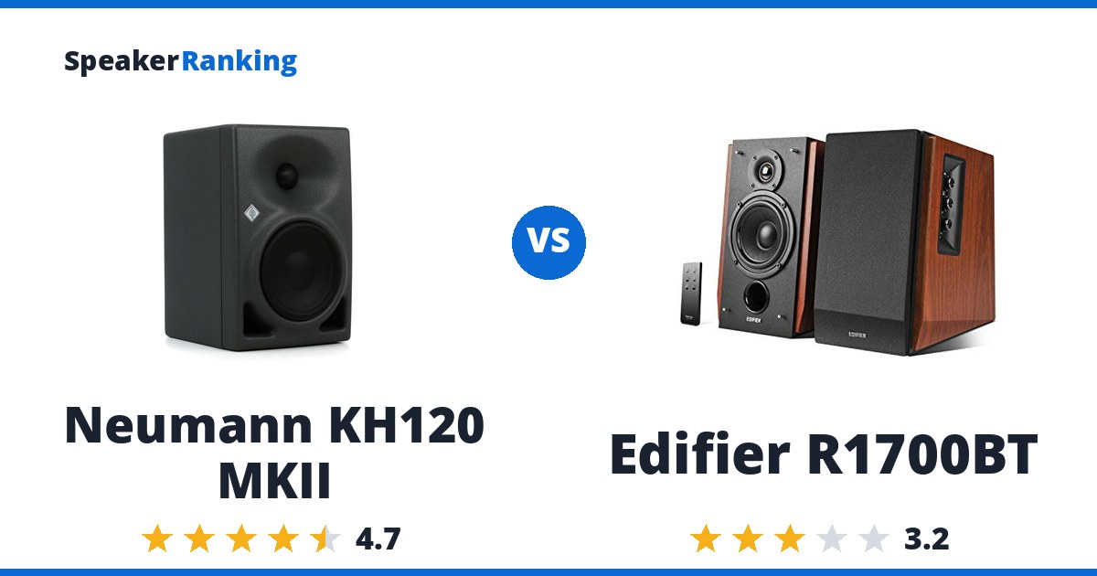 Neumann KH120 MKII vs Edifier R1700BT