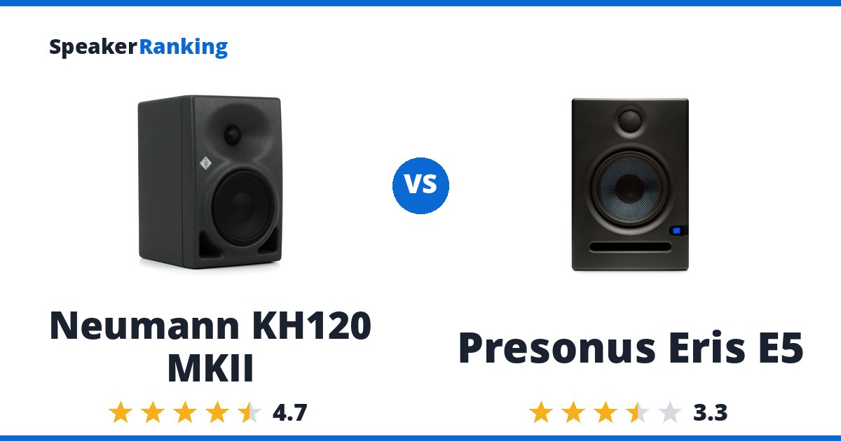 Neumann KH120 MKII vs Presonus Eris E5