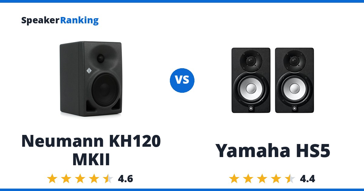 Neumann KH120 MKII vs Yamaha HS5