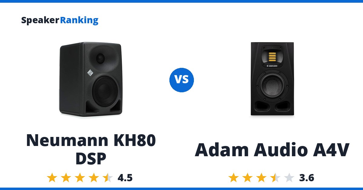 Neumann KH80 DSP vs Adam Audio A4V