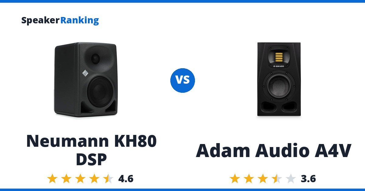 Neumann KH80 DSP vs Adam Audio A4V