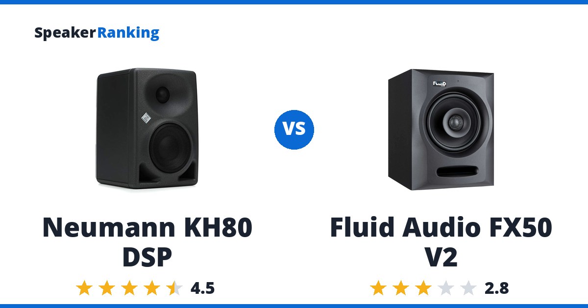 Neumann KH80 DSP vs Fluid Audio FX50 V2