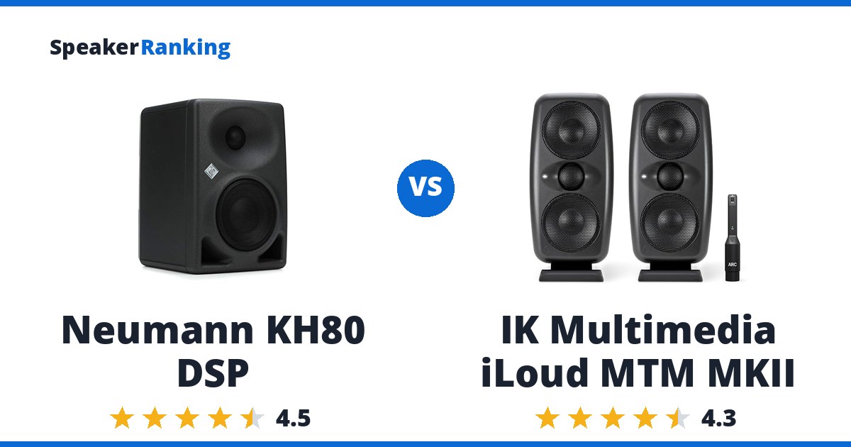 Neumann KH80 DSP vs IK Multimedia iLoud MTM MKII