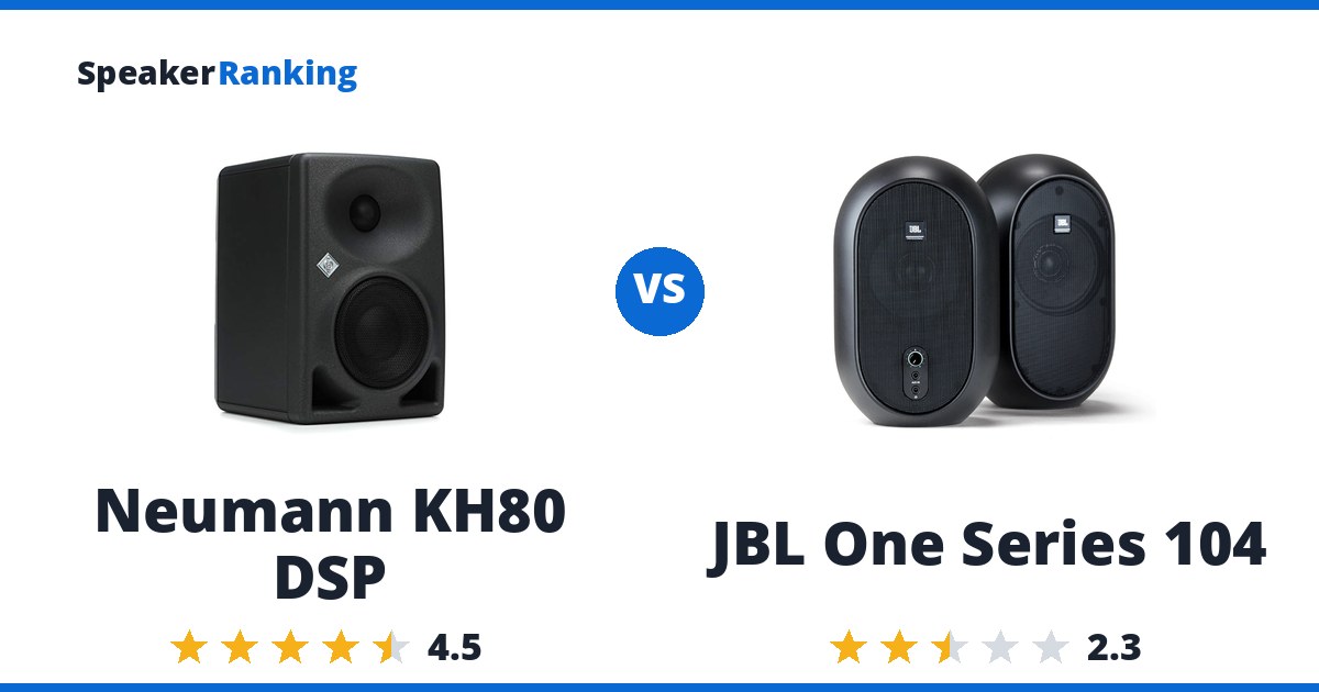 Neumann KH80 DSP vs JBL One Series 104