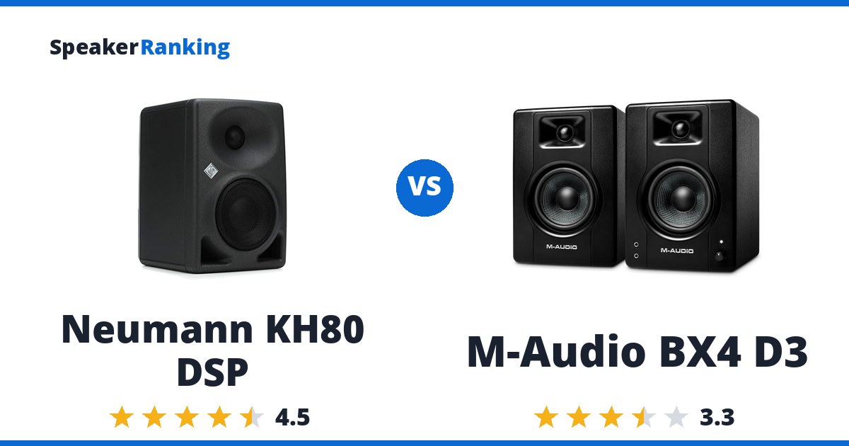Neumann KH80 DSP vs M-Audio BX4 D3