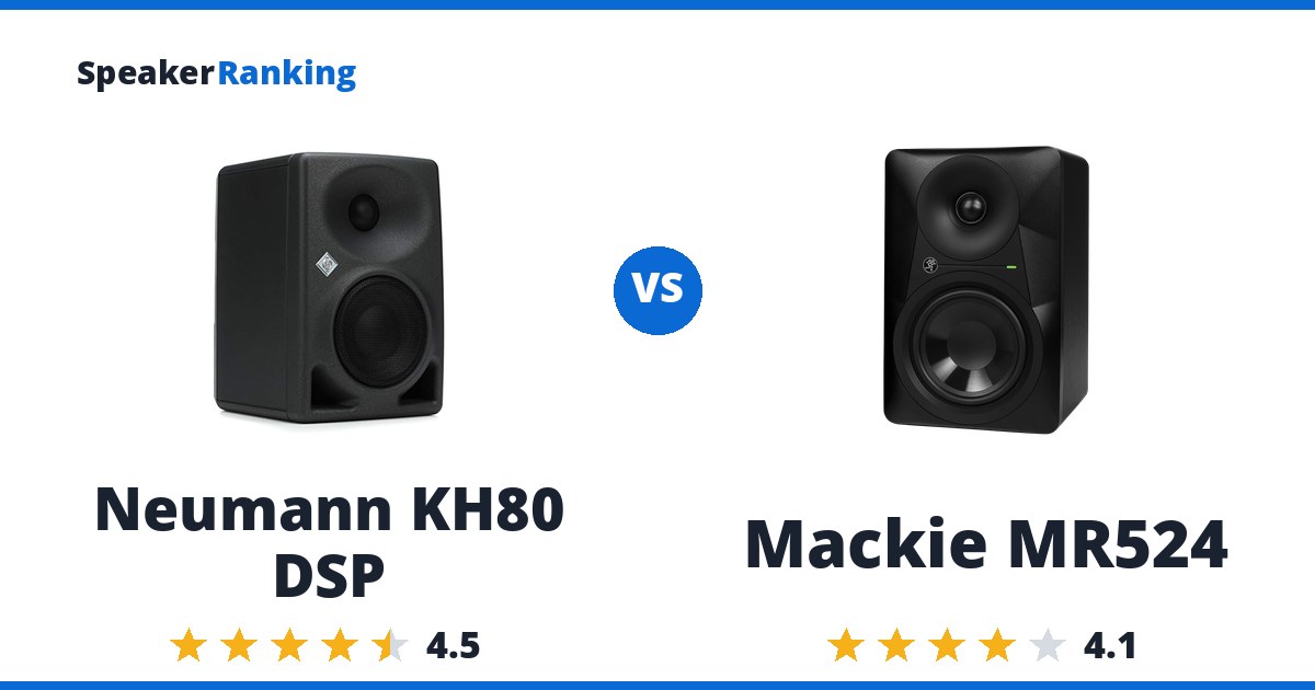 Neumann KH80 DSP vs Mackie MR524