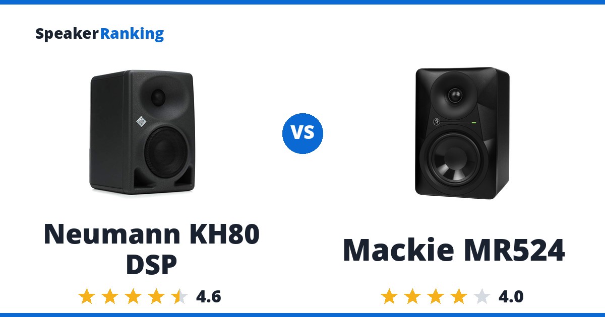 Neumann KH80 DSP vs Mackie MR524