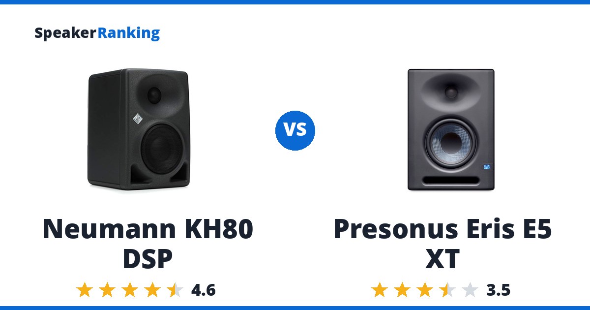 Neumann KH80 DSP vs Presonus Eris E5 XT