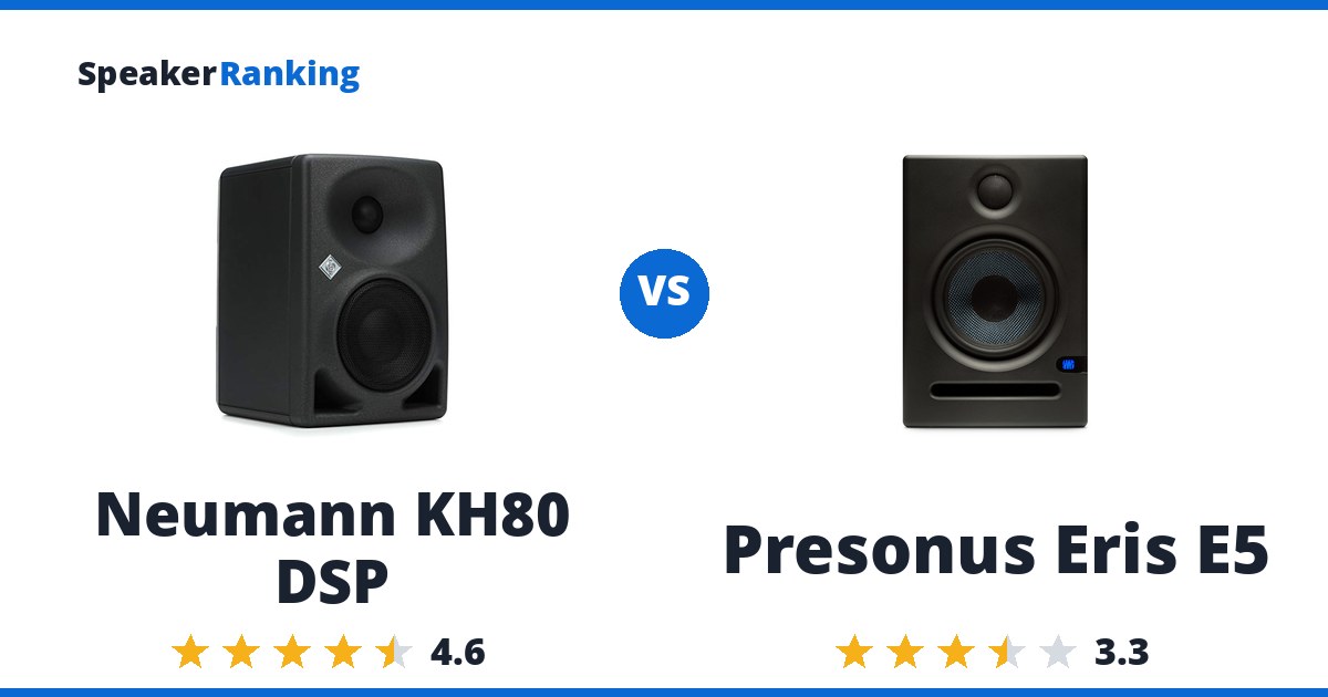 Neumann KH80 DSP vs Presonus Eris E5