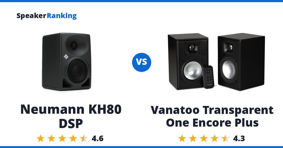 Neumann KH80 DSP vs Vanatoo Transparent One Encore Plus