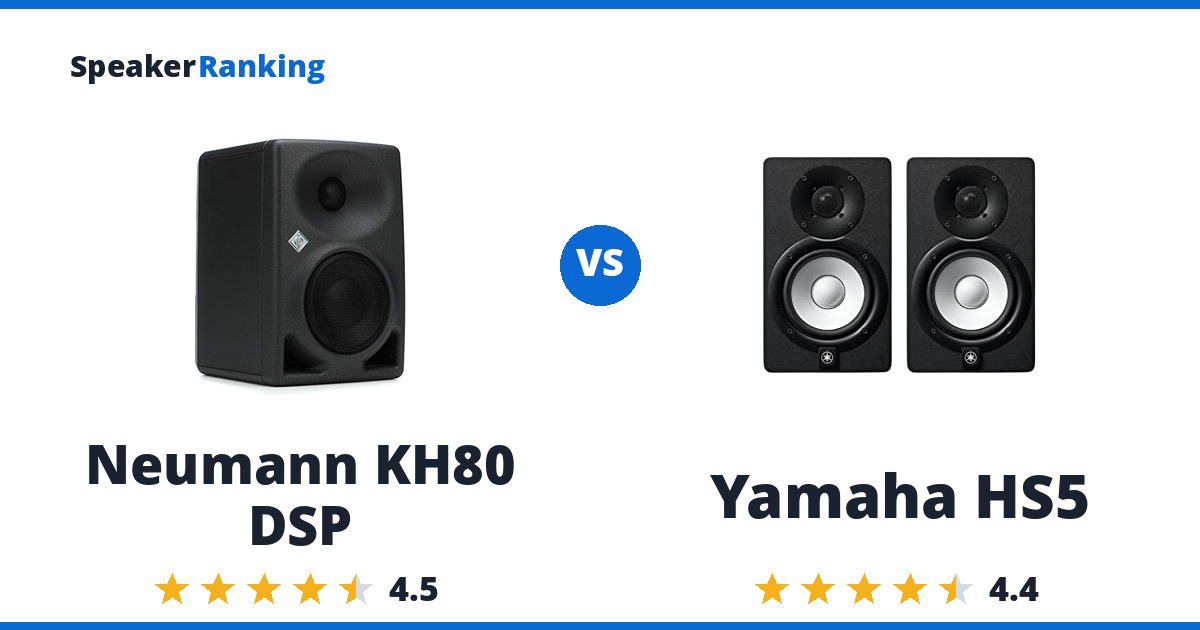 Neumann KH80 DSP vs Yamaha HS5
