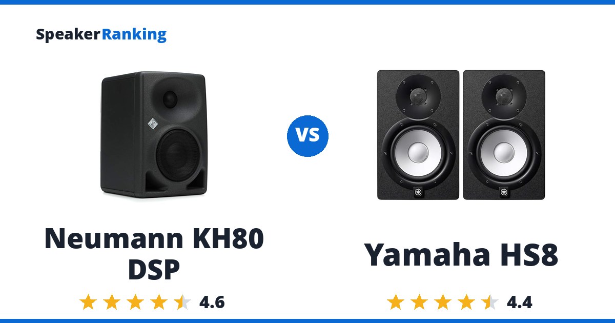 Neumann KH80 DSP vs Yamaha HS8