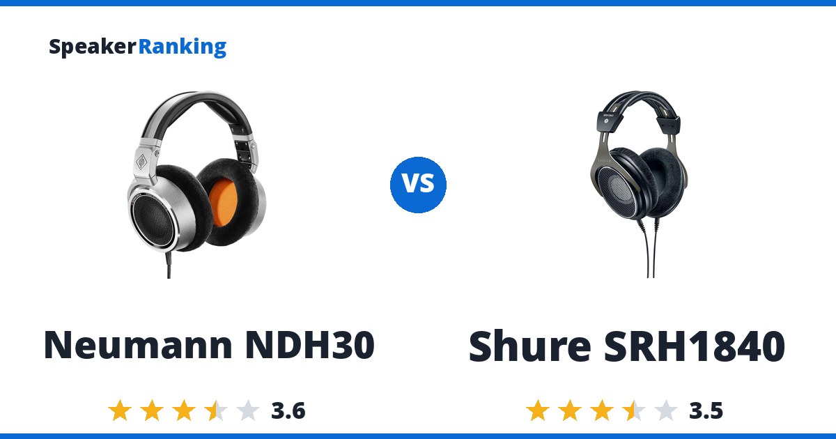 Neumann NDH30 vs Shure SRH1840