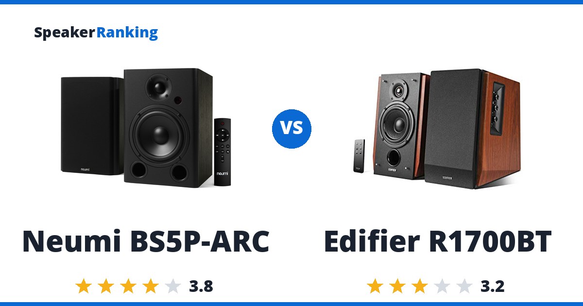 Neumi BS5P-ARC vs Edifier R1700BT