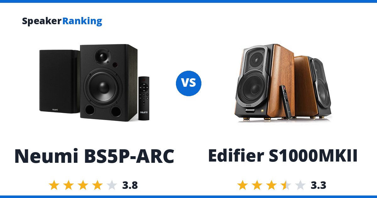 Neumi BS5P-ARC vs Edifier S1000MKII