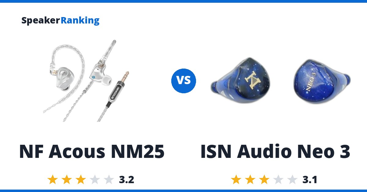 NF Acous NM25 vs ISN Audio Neo 3