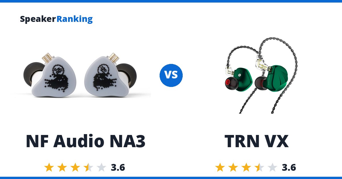 NF Audio NA3 vs TRN VX