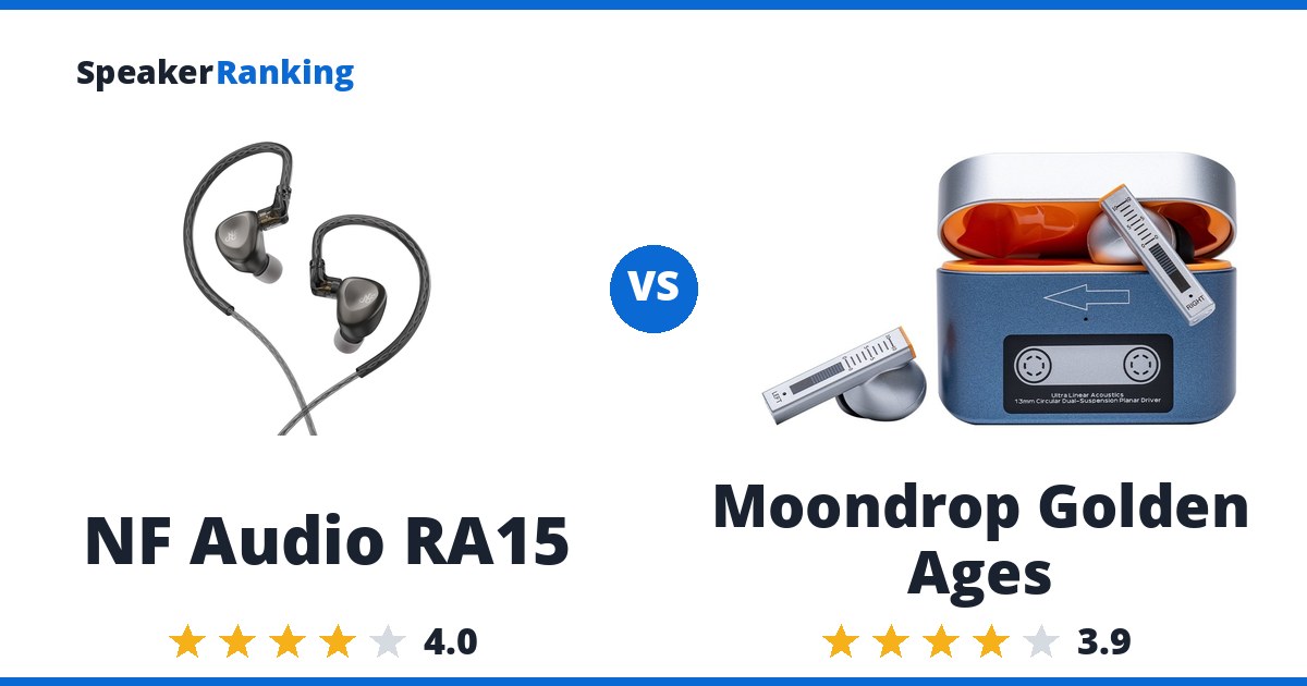 NF Audio RA15 vs Moondrop Golden Ages