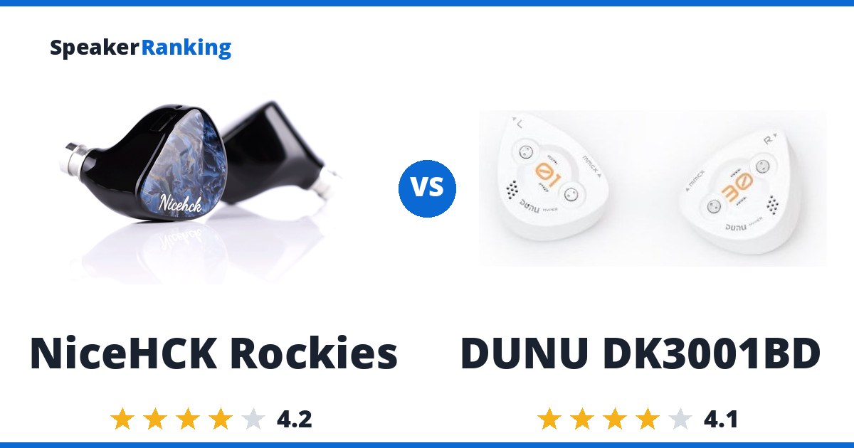 NiceHCK Rockies vs DUNU DK3001BD