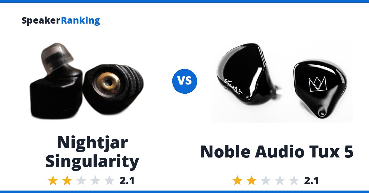 Nightjar Singularity vs Noble Audio Tux 5