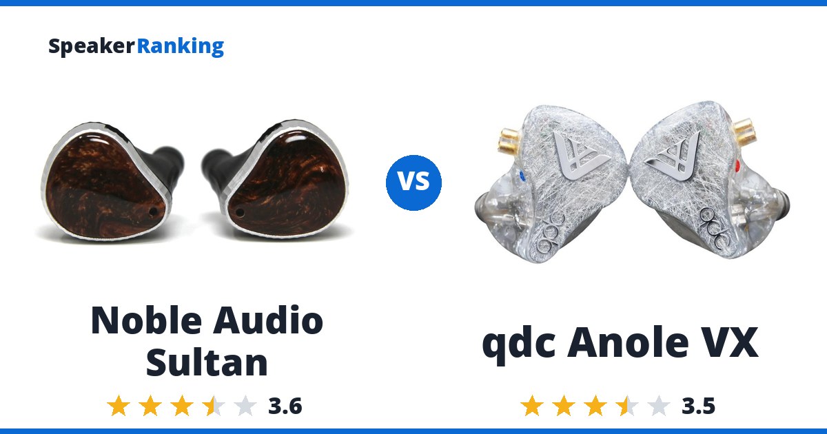 Noble Audio Sultan vs qdc Anole VX