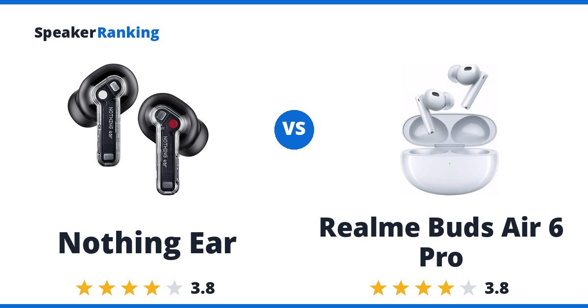 Nothing Ear vs Realme Buds Air 6 Pro