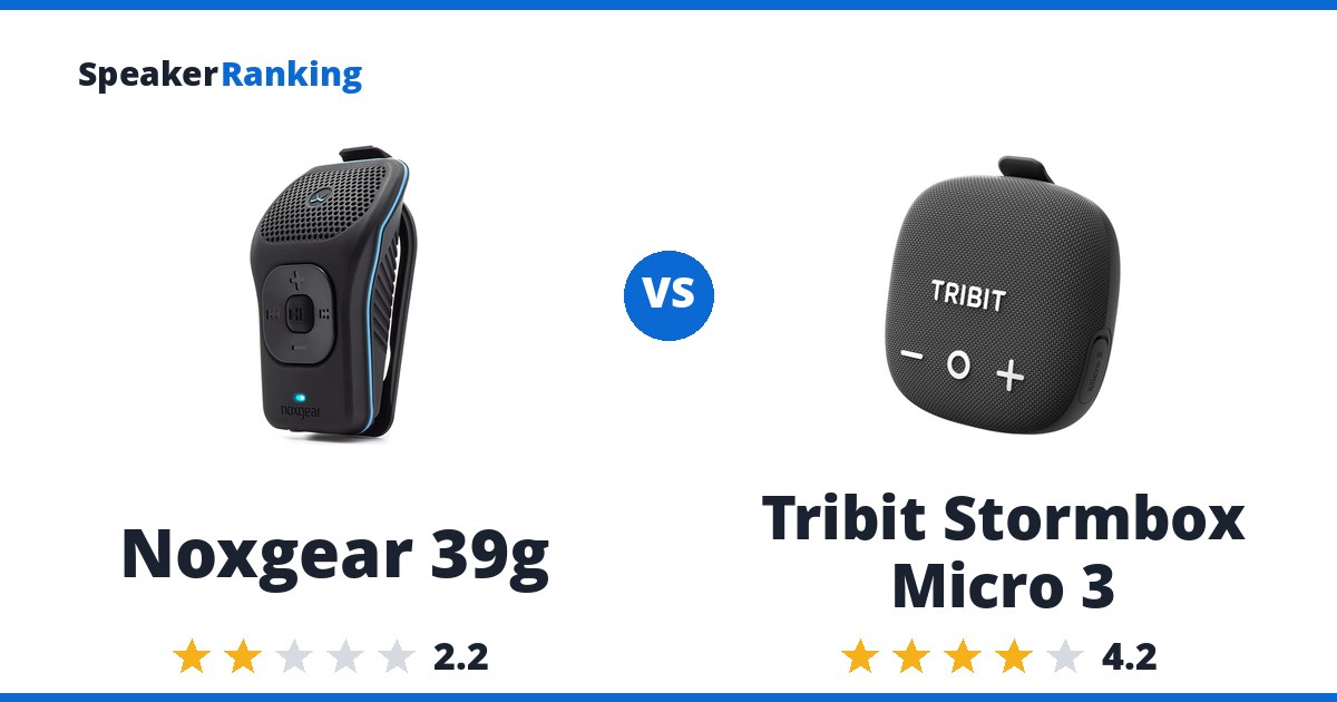 Noxgear 39g vs Tribit Stormbox Micro 3