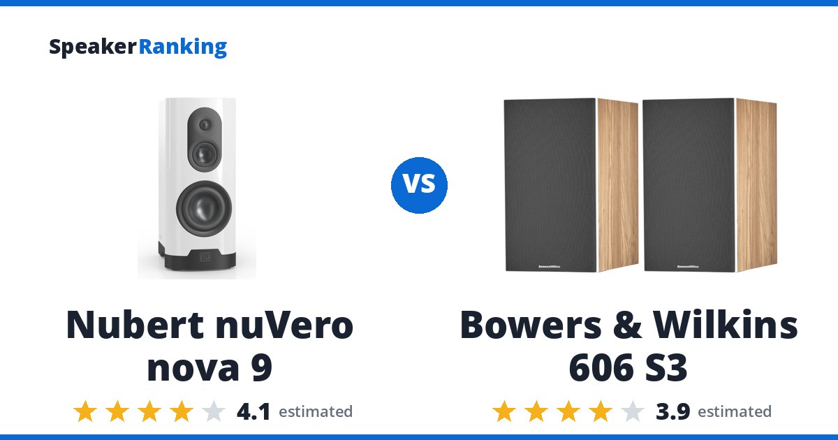 Nubert nuVero nova 9 vs Bowers & Wilkins 606 S3
