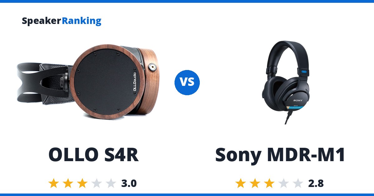 OLLO S4R vs Sony MDR-M1