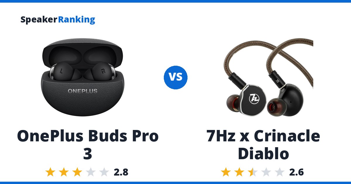 OnePlus Buds Pro 3 vs 7Hz x Crinacle Diablo