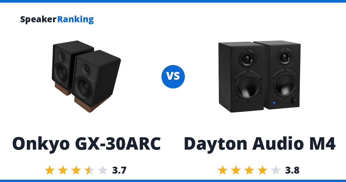 Onkyo GX-30ARC vs Dayton Audio M4