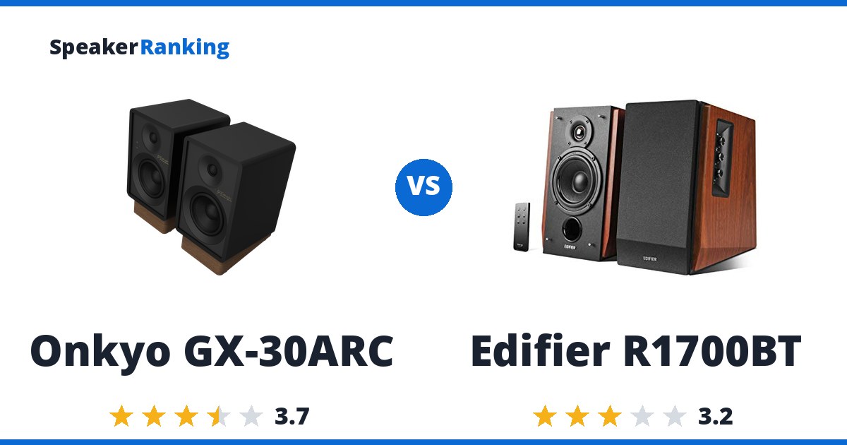 Onkyo GX-30ARC vs Edifier R1700BT