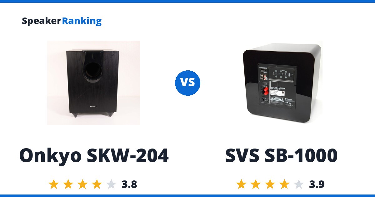 Onkyo SKW-204 vs SVS SB-1000