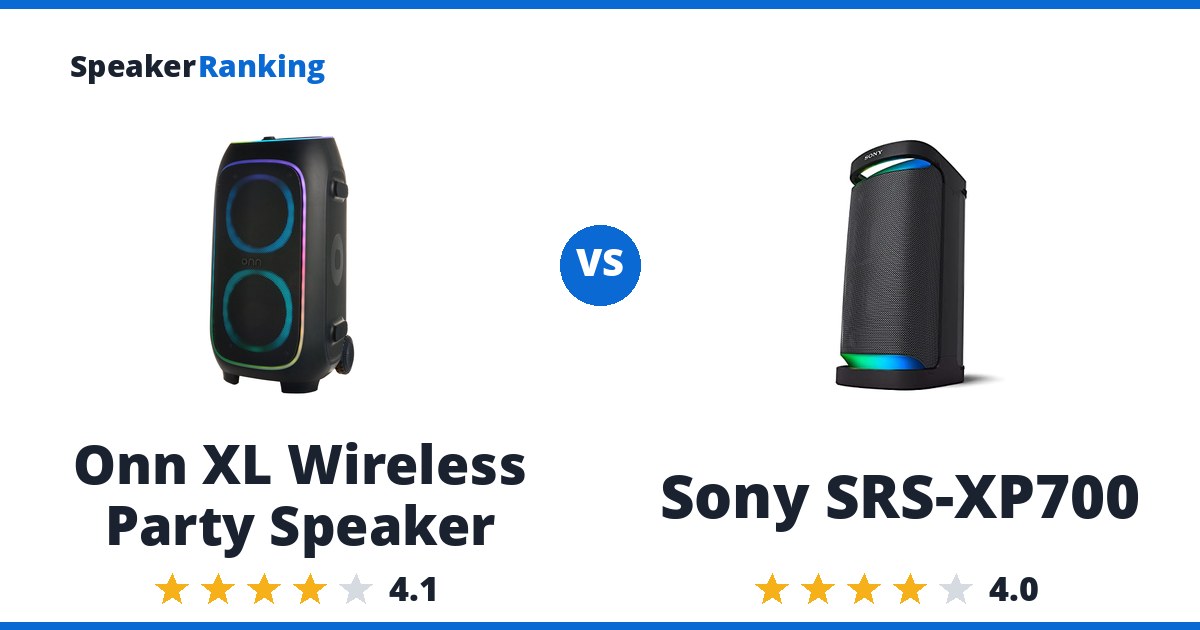 Onn XL Wireless Party Speaker vs Sony SRS-XP700