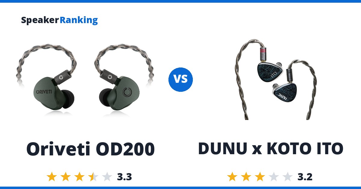 Oriveti OD200 vs DUNU x KOTO ITO