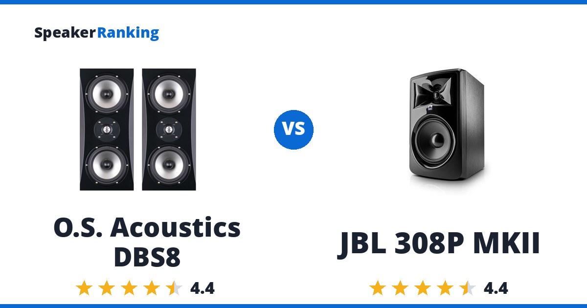 O.S. Acoustics DBS8 vs JBL 308P MKII