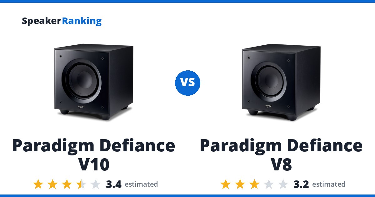 Paradigm Defiance V10 vs Paradigm Defiance V8