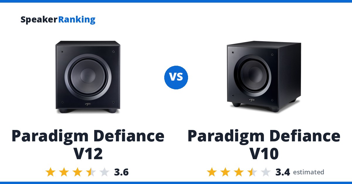 Paradigm Defiance V12 vs Paradigm Defiance V10