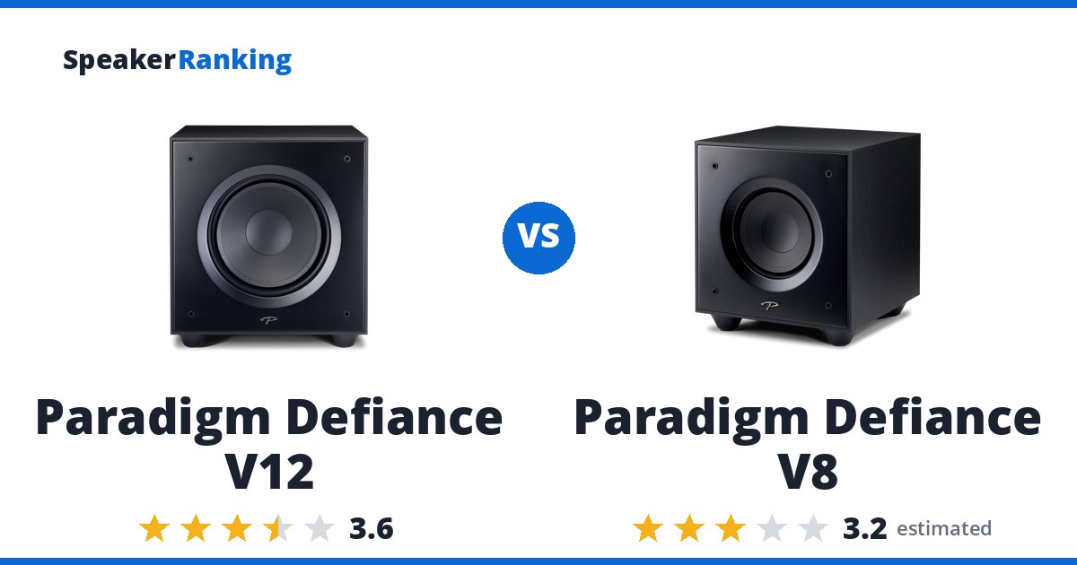 Paradigm Defiance V12 vs Paradigm Defiance V8